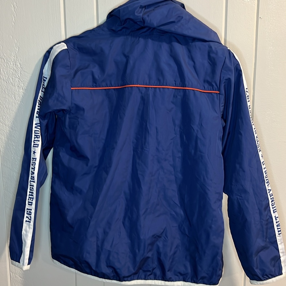 Walt Disney World Rain Jacket Windbreaker Hooded Blue - size Large - Picture 9 of 11